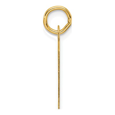 14K Yellow Gold Letter Y Pendant – view 2