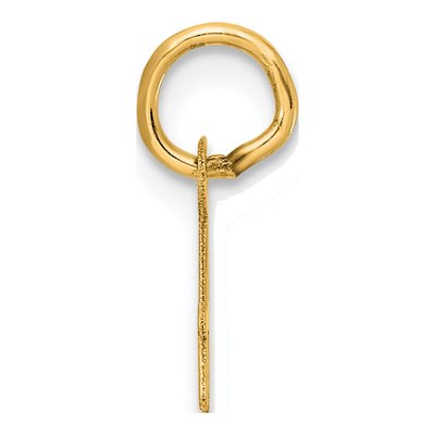 14K Yellow Gold Script Letter A Charm – view 2