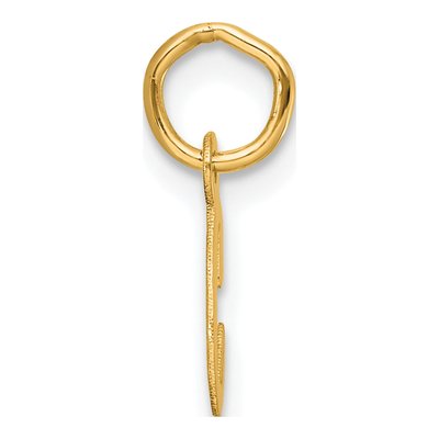 14K Yellow Gold Script Letter C Pendant – view 3
