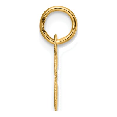14K Yellow Gold Script Letter E Charm – view 3