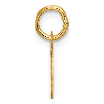 14K Yellow Gold Small Script Letter G Charm – view 3