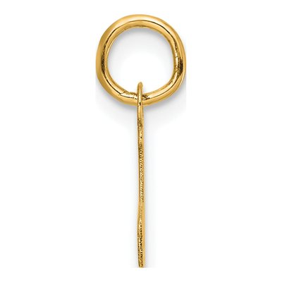 14K Yellow Gold Small Script Letter J Charm – view 3