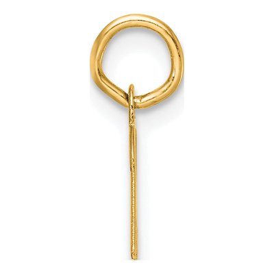 14K Yellow Gold Script Letter K Charm – view 3