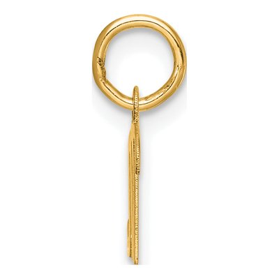 14K Yellow Gold Script Letter M Charm – view 2