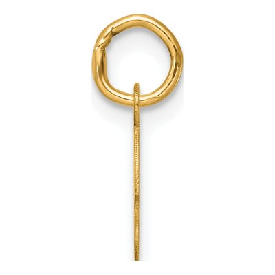 14K Yellow Gold Script Letter S Charm – view 3