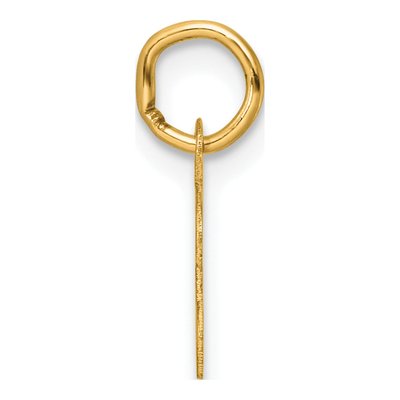 14K Yellow Gold Script Letter T Charm – view 2