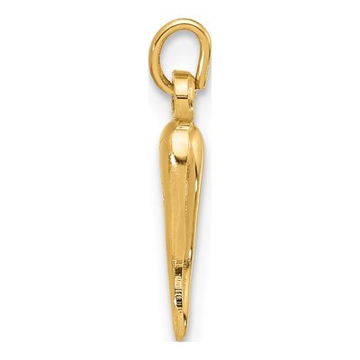 14K Yellow Gold Horn Pendant – view 3