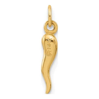14K Yellow Gold Horn Pendant – view 4