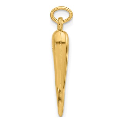 14K Yellow Gold Horn Pendant – view 2