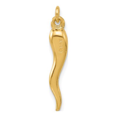 14K Yellow Gold Horn Pendant – view 3