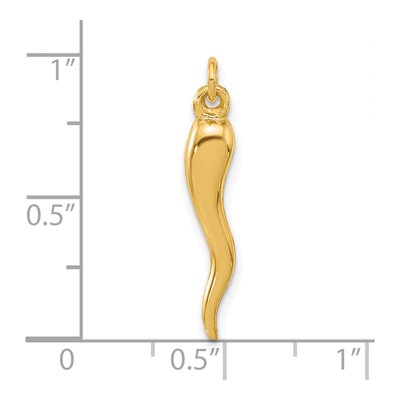 14K Yellow Gold Horn Pendant – view 4