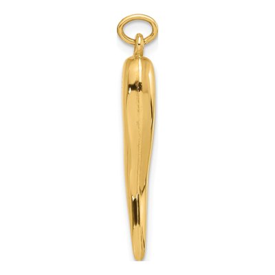 14K Yellow Gold Horn Pendant – view 3