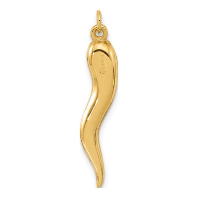 14K Yellow Gold Horn Pendant – view 4