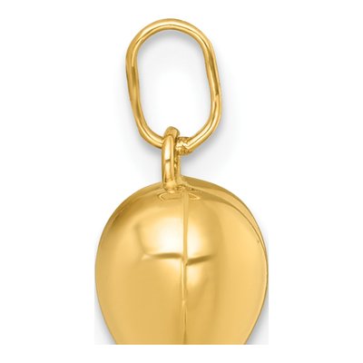 14K Yellow Gold Puffed Heart Pendant – view 3