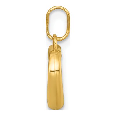14K Yellow Gold Open Heart Pendant – view 3