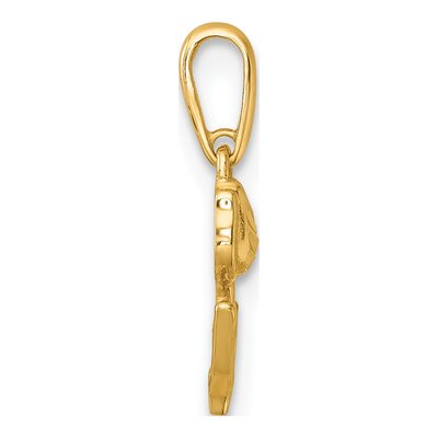 14K Yellow Gold Tulip Charm – view 3