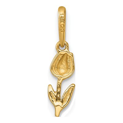 14K Yellow Gold Tulip Charm – view 4