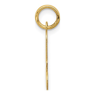 14K Yellow Gold Script Letter A Charm – view 3