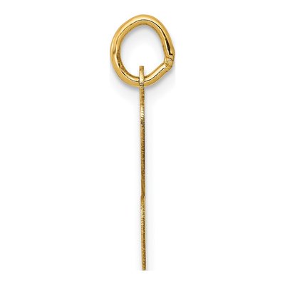 14K Yellow Gold Script Letter C Charm – view 3