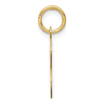 14K Yellow Gold Script Letter E Charm – view 3