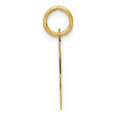 14K Yellow Gold Script Letter F Charm – view 3