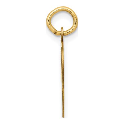 14K Yellow Gold Script Letter G Charm – view 3