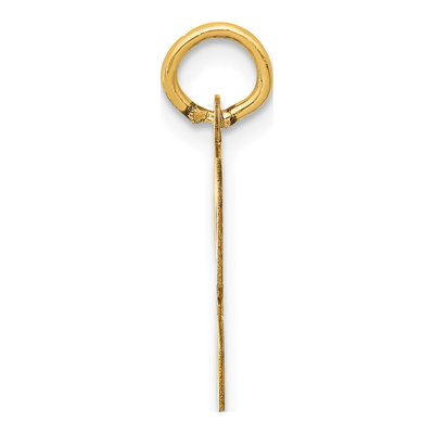 14K Yellow Gold Script Letter H Charm – view 3