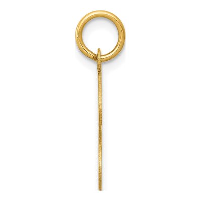 14K Yellow Gold Script Letter J Charm – view 3
