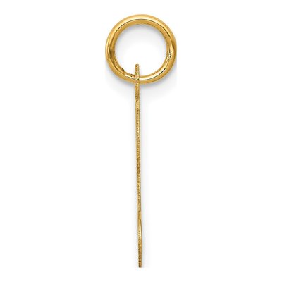 14K Yellow Gold Script Letter K Charm – view 3