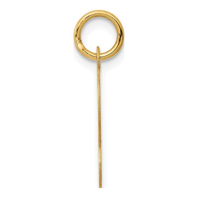 14K Yellow Gold Script Letter L Pendant – view 3