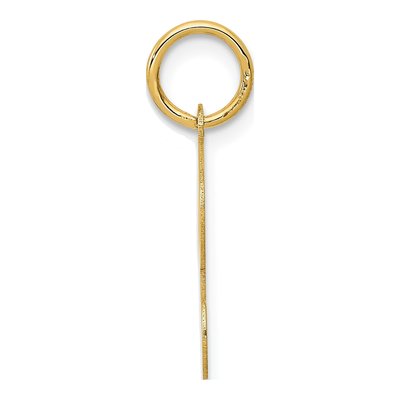14K Yellow Gold Script Letter R Charm – view 3