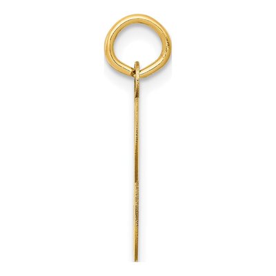 14K Yellow Gold Script Letter U Charm – view 3