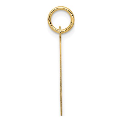 14K Yellow Gold Script Letter Y Charm – view 3
