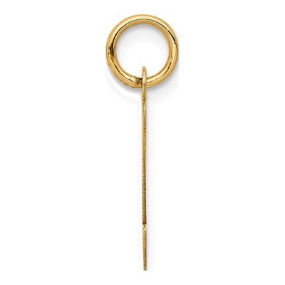 14K Yellow Gold Script Letter Z Charm – view 3