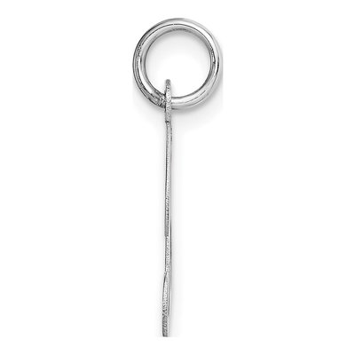 14K White Gold Script Letter B Charm – view 3