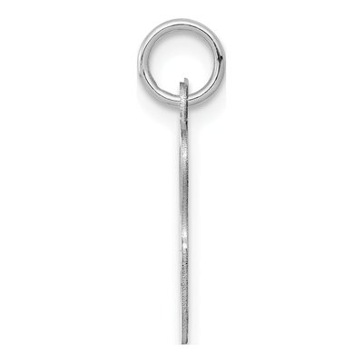 14K White Gold Script Letter G Charm – view 3