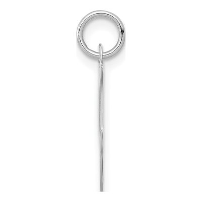 14K White Gold Script Initial I Pendant – view 3