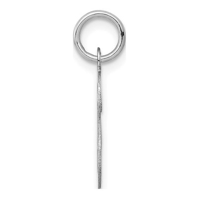 14K White Gold Script Letter S Pendant – view 3