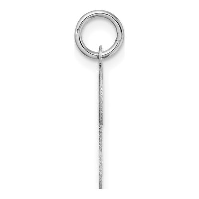 14K White Gold Script Letter T Charm – view 3