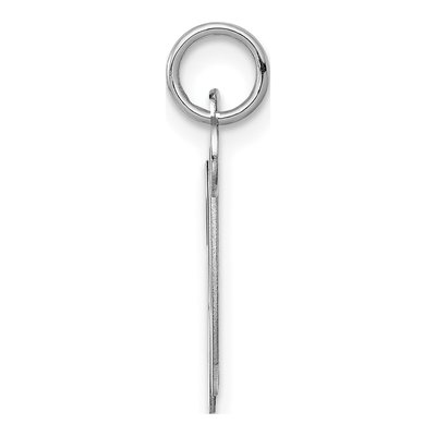 14K White Gold Script Letter W Pendant – view 3