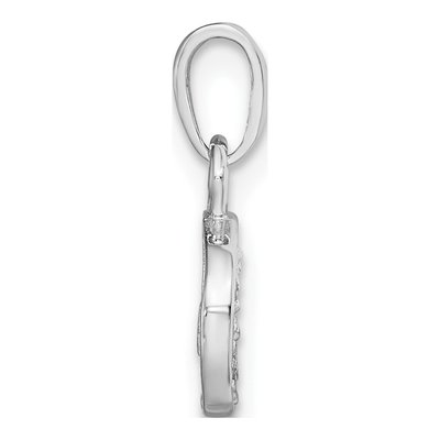 14K White Gold Diamond Letter C Pendant – view 3