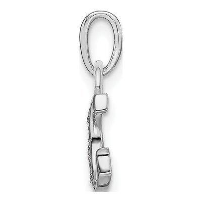 14K White Gold Diamond Letter G Pendant – view 3