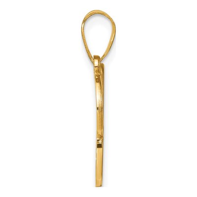 14K Yellow Gold Diamond Letter C Pendant – view 3