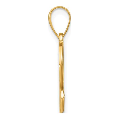 14K Yellow Gold Diamond Script Letter G Pendant – view 3