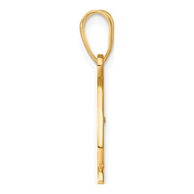 14K Yellow Gold Diamond Letter Q Pendant – view 3