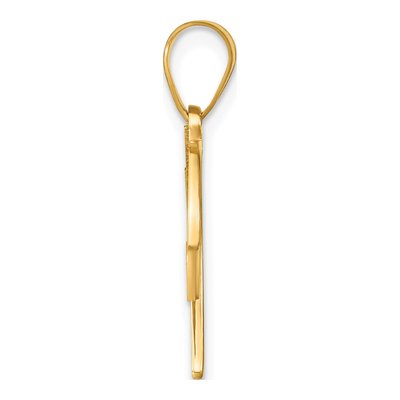 14K Yellow Gold Diamond Letter W Pendant – view 2
