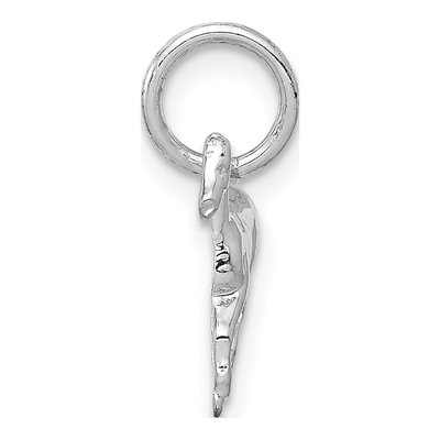 14K White Gold Cantering Horse Pendant – view 3