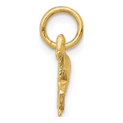 14K Yellow Gold Cantering Horse Pendant – view 3