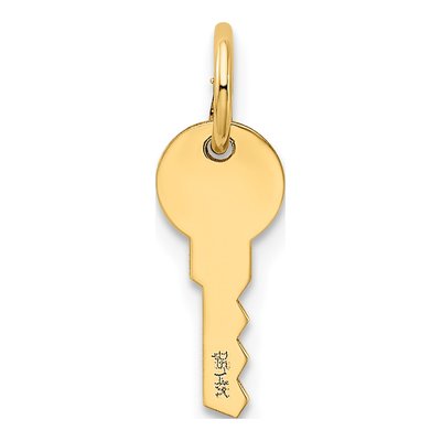 14K Yellow Gold Key Pendant – view 4