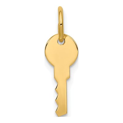 14K Yellow Gold Key Pendant
